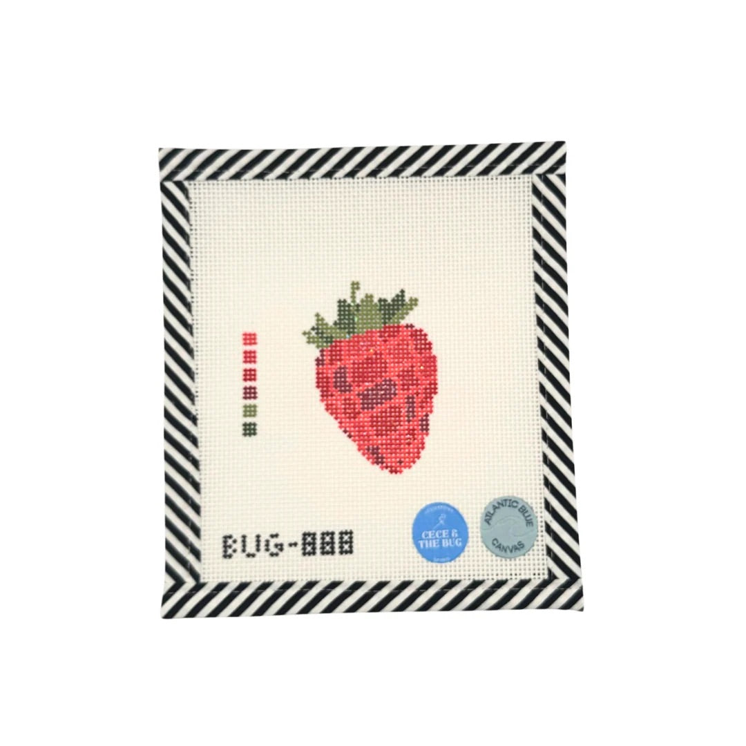 Strawberry Disco Needlepoint Canvas