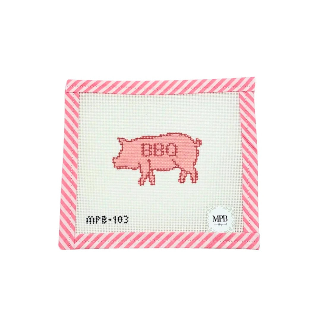 BBQ Pig Needlepoint Canvas