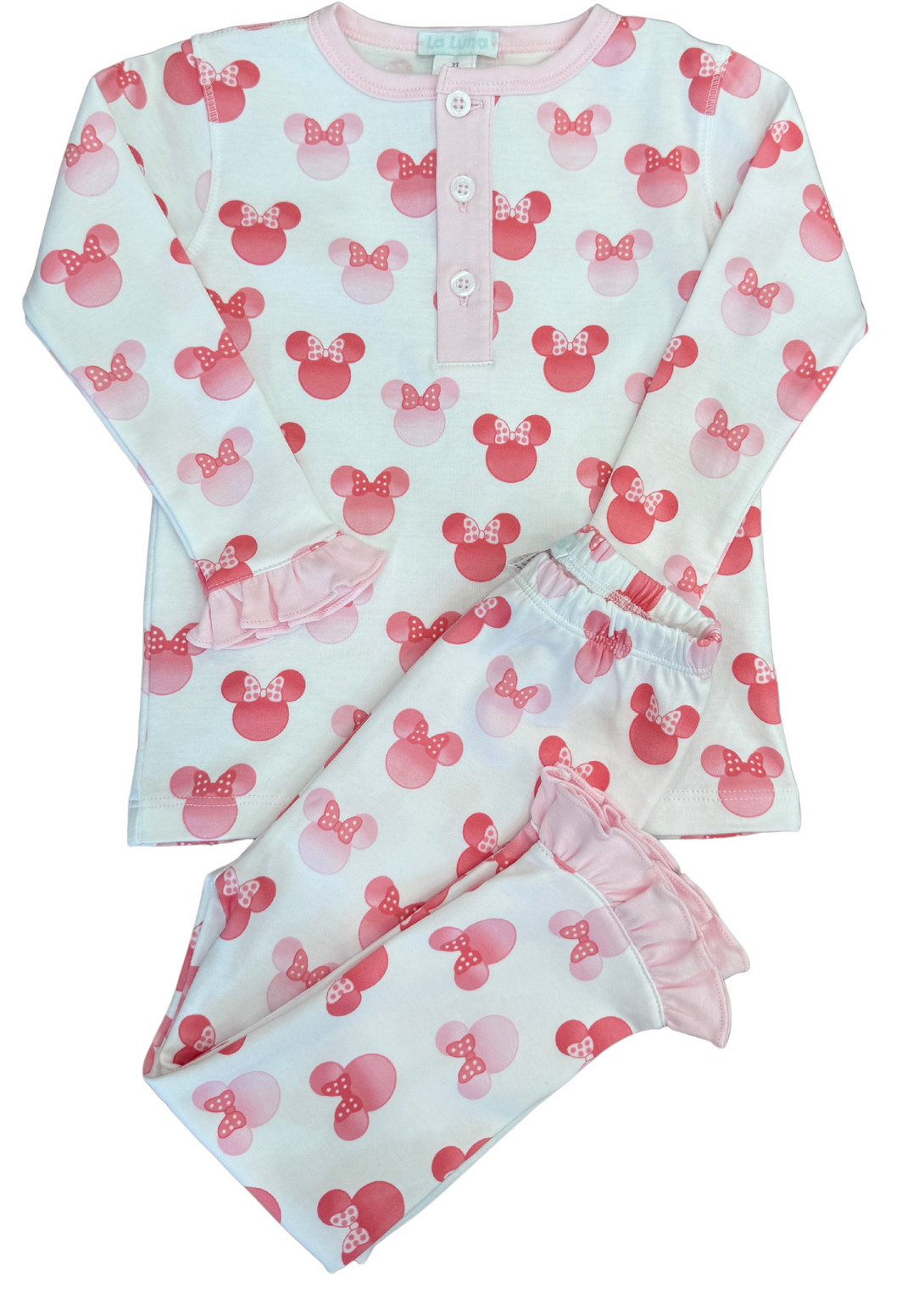 Mickey Girl Two Piece Long Sleeve Pajama Set