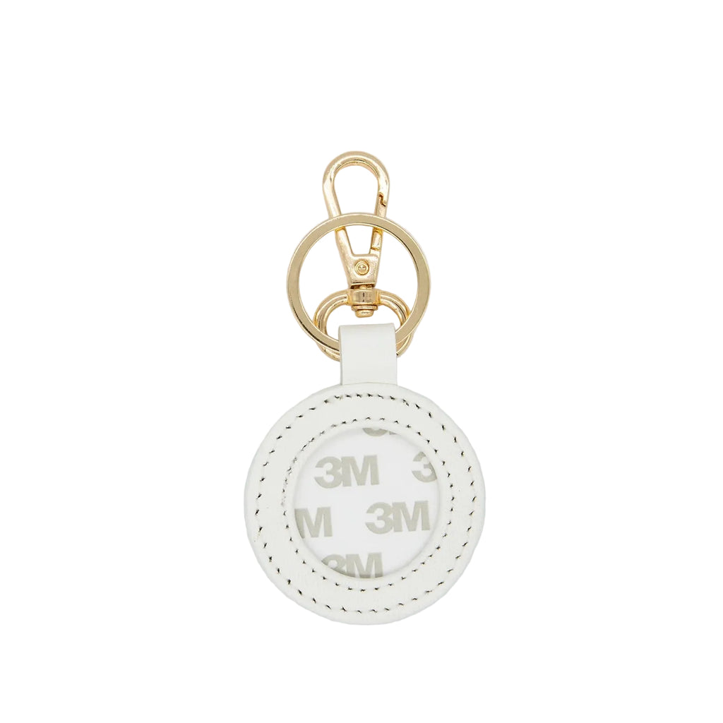 Leather Key Fob - White
