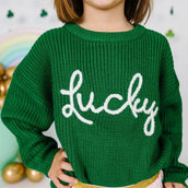 Lucky St. Patrick's Day Knit Sweater