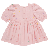 Girls Brooke Dress in Candy Heart Embroidery