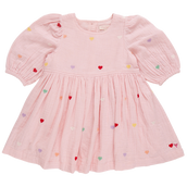 Girls Brooke Dress in Candy Heart Embroidery