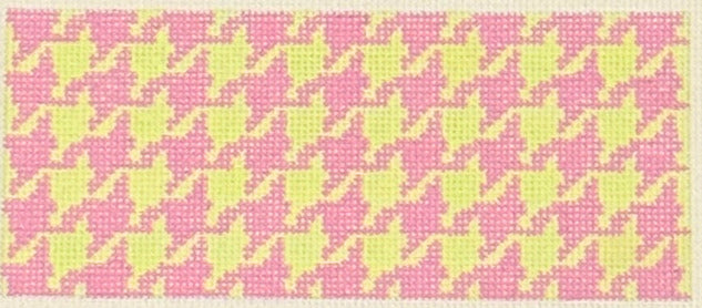 Jewelry Box/Wallet Insert Houndstooth Pink and Lime