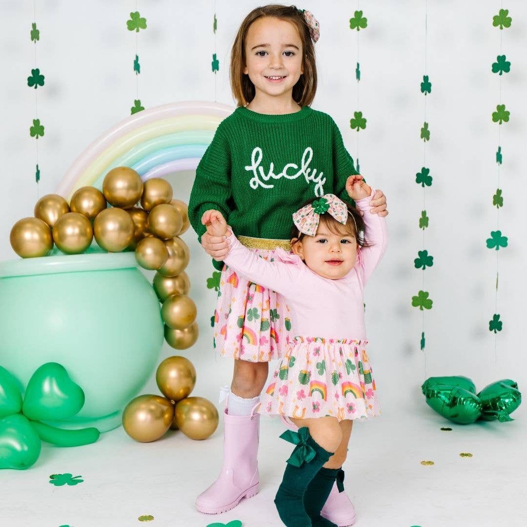 Lucky St. Patrick's Day Knit Sweater