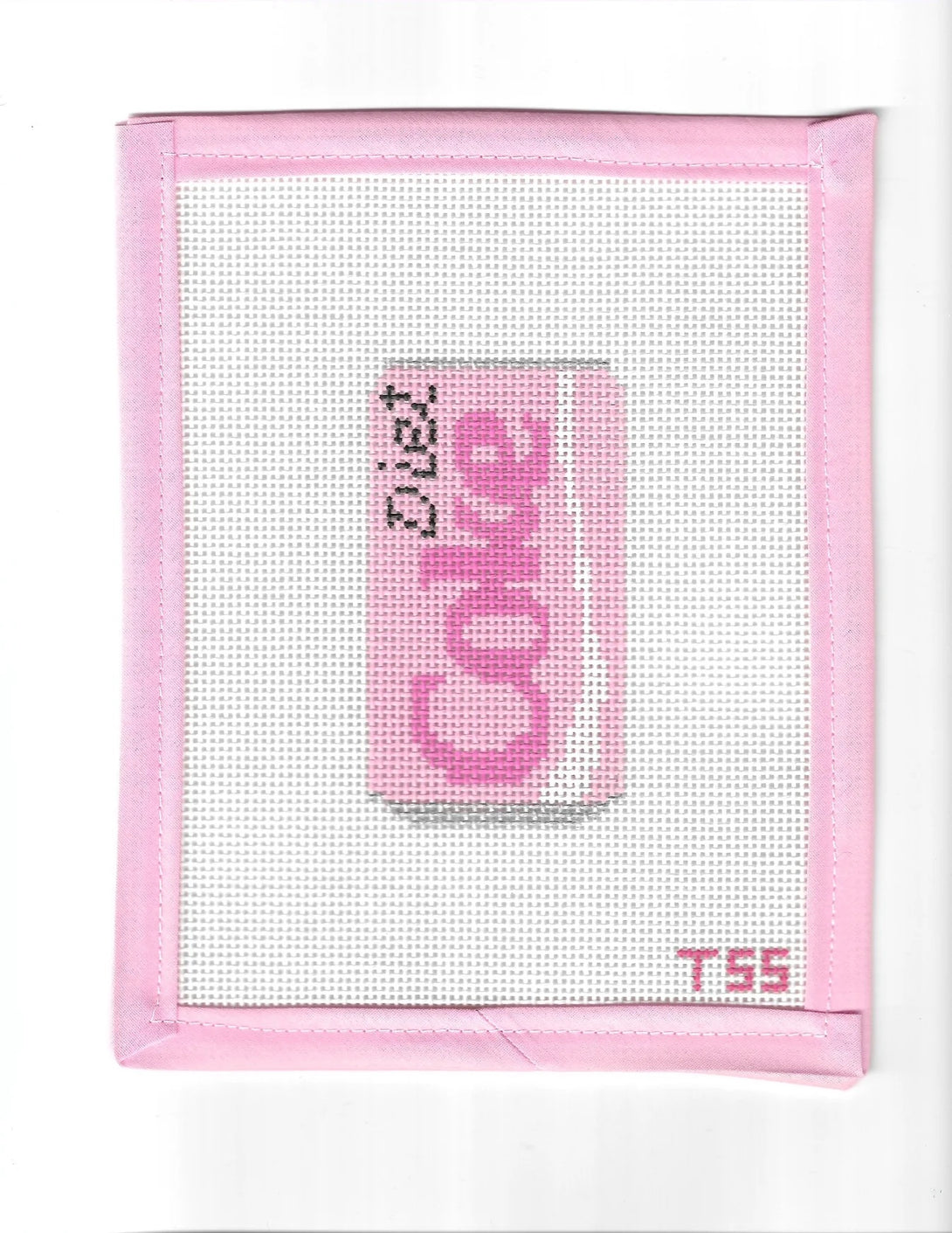 Pink Diet Coke Needlepoint Canvas