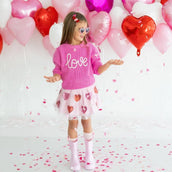 Sequin Heart Valentine's Day Tutu