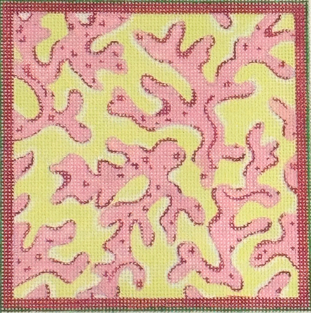 Sea Coral Pinks on Greens