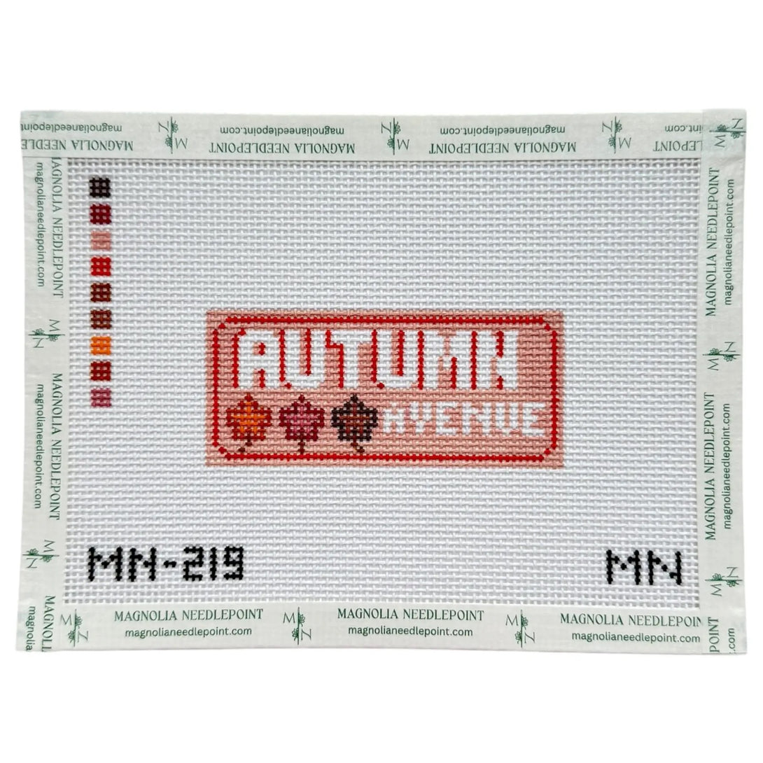 Autumn Avenue Needlepoint Canvas