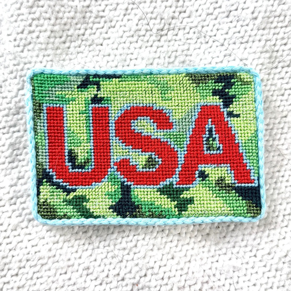 USA Fourth of July Needlepoint Canvas 18 Mesh