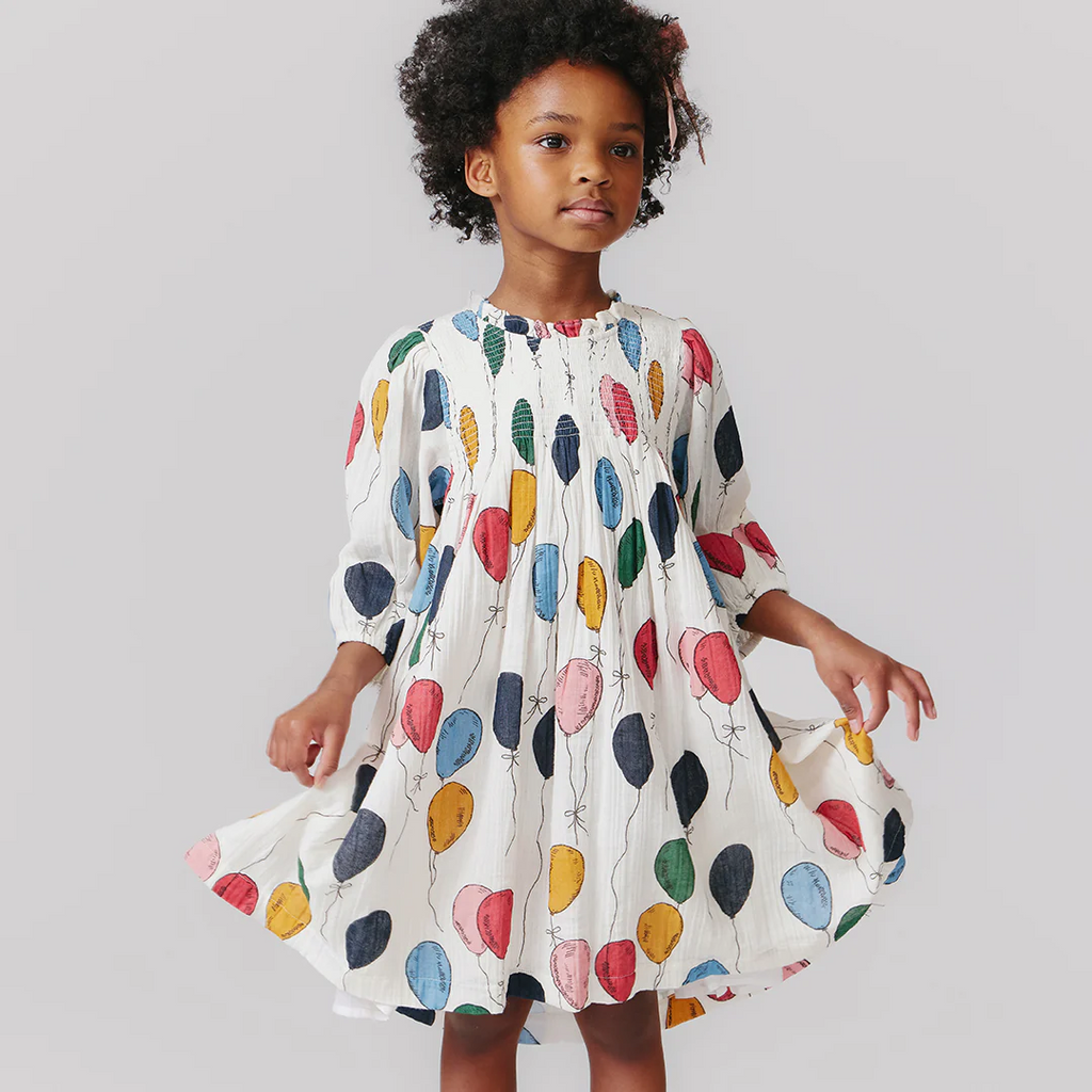 Stevie Puff Sleeve Dress Balloon Bunches