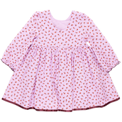 Girls Amma Dress - Lavender Tiny Roses