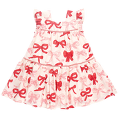 Girls Camelia Dress in Valentines Bows