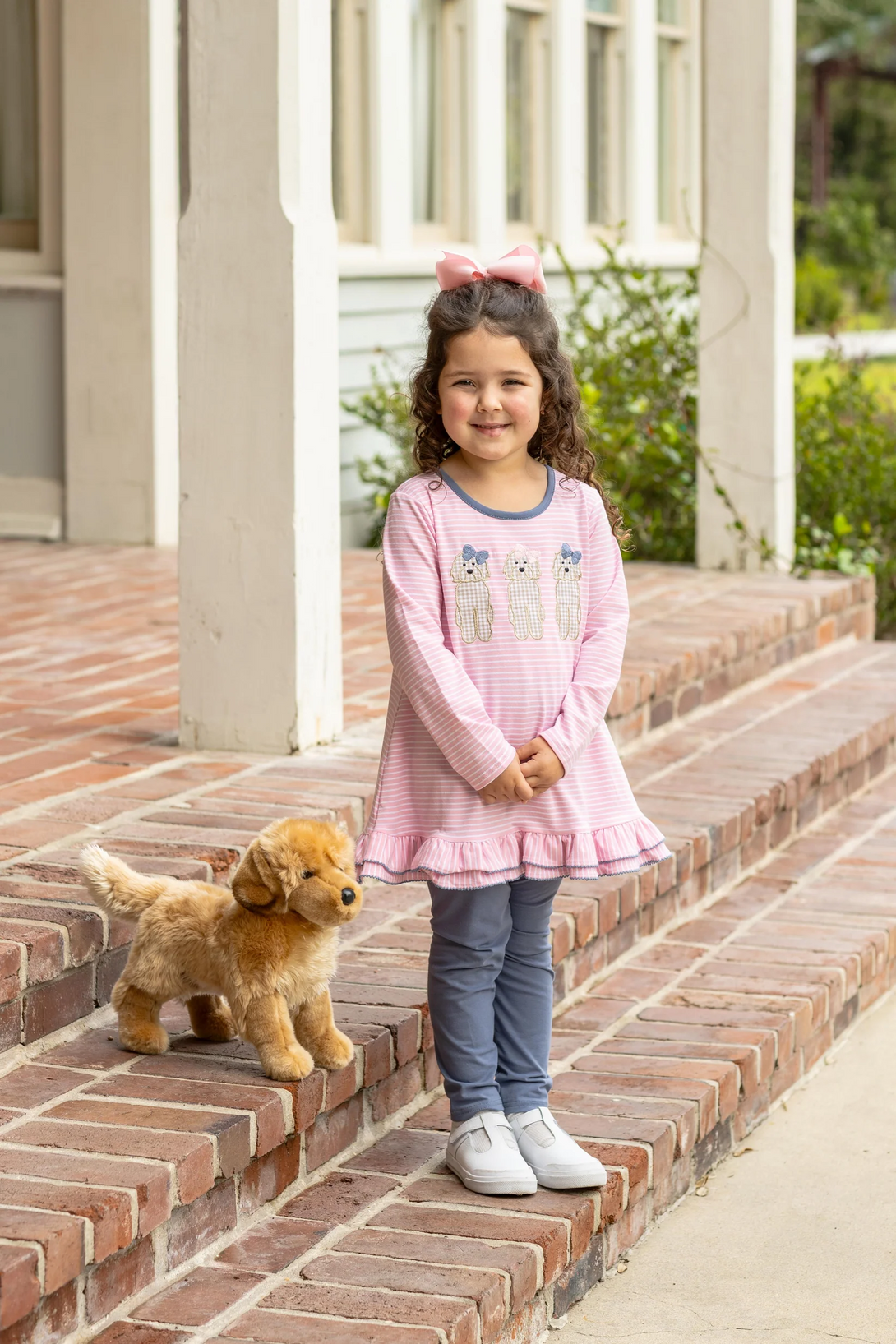 Dog Ruffle Pant Set
