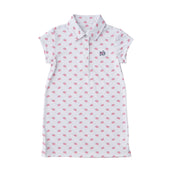 Girls' Short Sleeve Pro Performance Polo Dress in American Flag PRE-ORDER