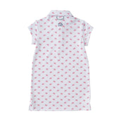 Girls' Short Sleeve Pro Performance Polo Dress in American Flag PRE-ORDER