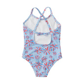 Girls' Spring Tides Swimsuit in Fireworks PRE-ORDER