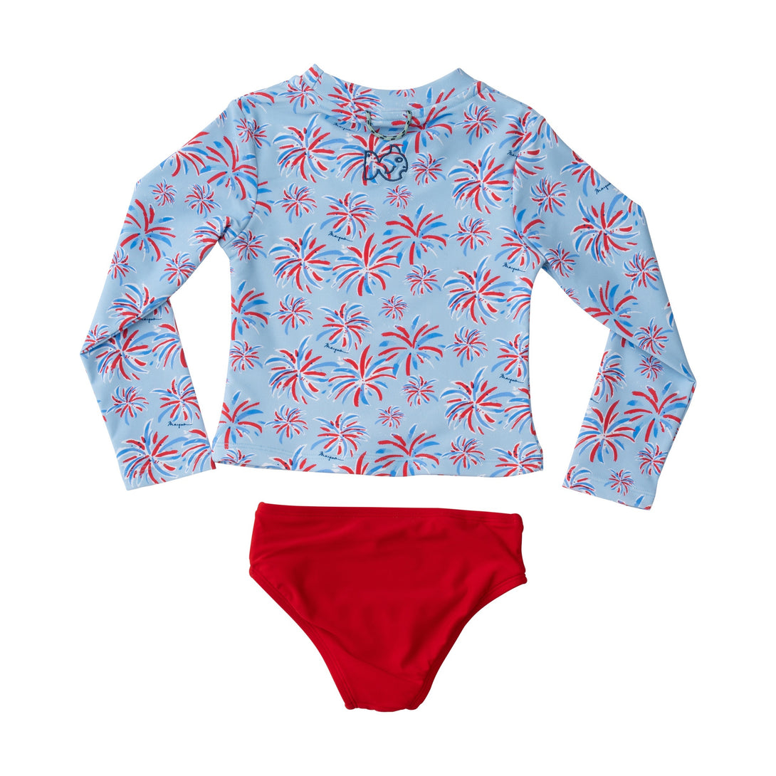 Girls' Reef Rashguard in Fireworks PRE-ORDER