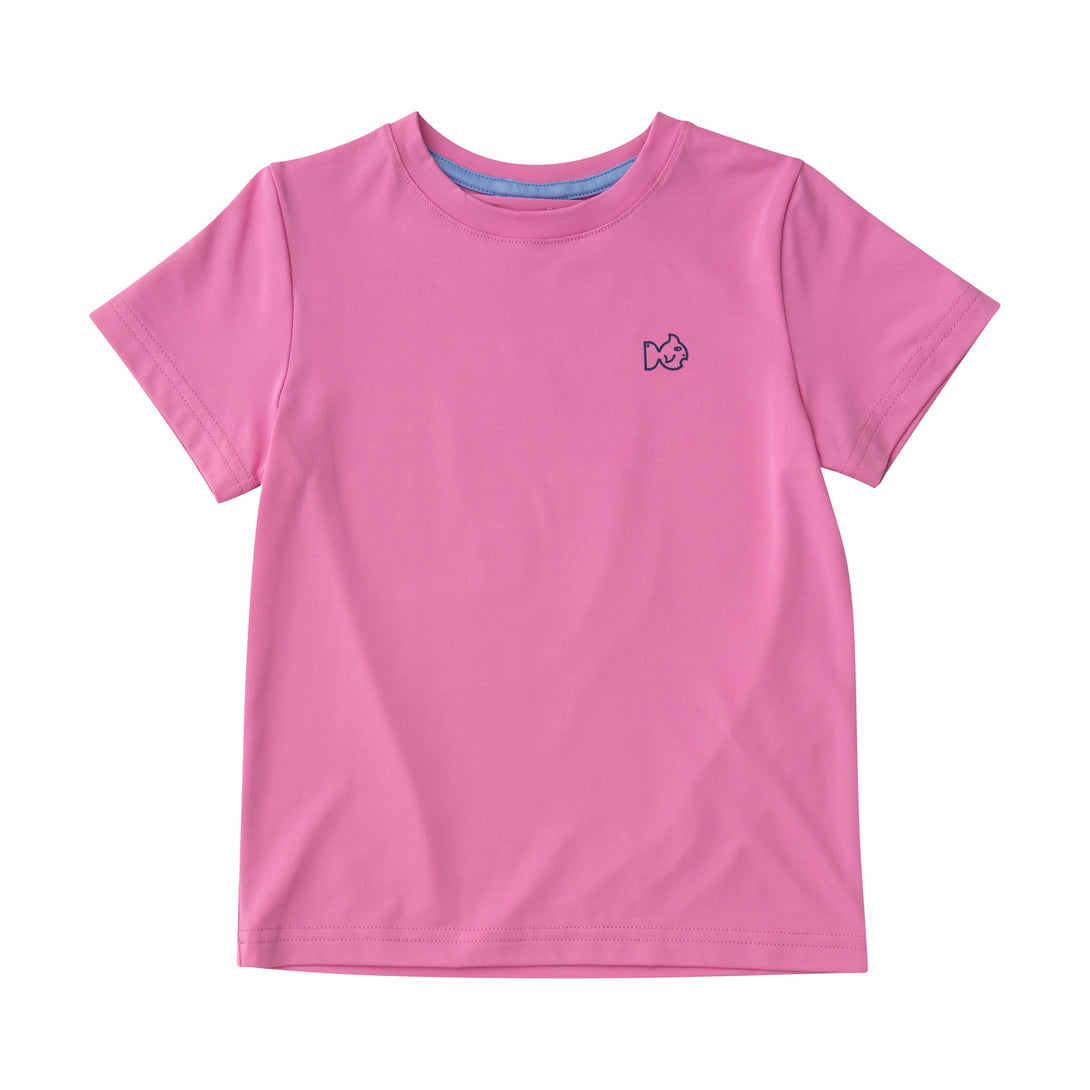 Girls' Pro Performance Fishing Tee in Fuchsia Pink PRE-ORDER