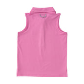 Girls' Sleeveless Pro Performance Polo in Fuchsia Pink