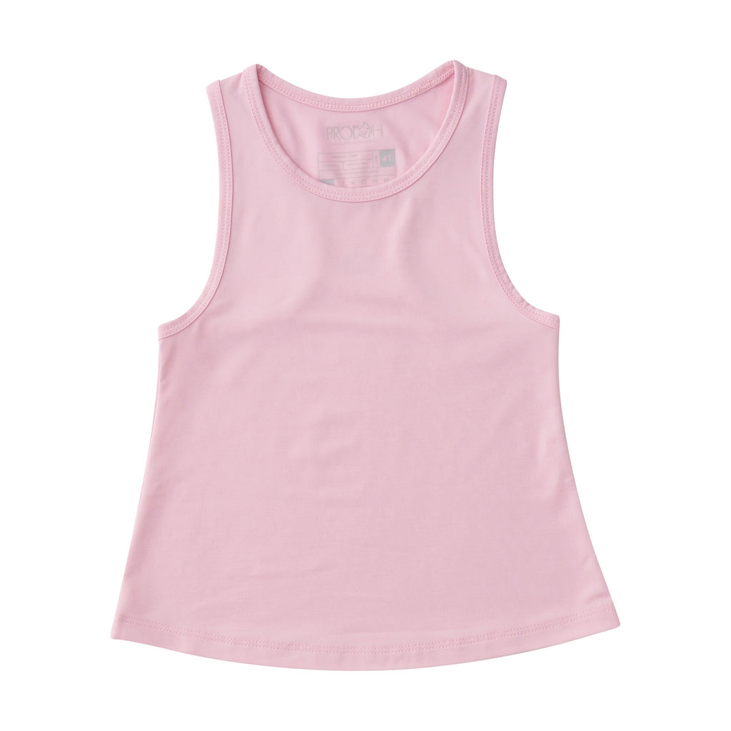 Girls' Race Her Back Active Tank in Pink Lady