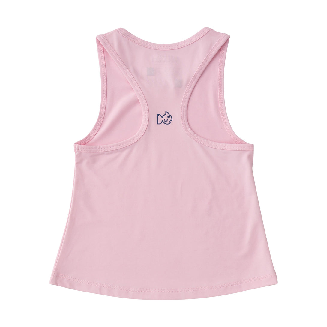 Girls' Race Her Back Active Tank in Pink Lady