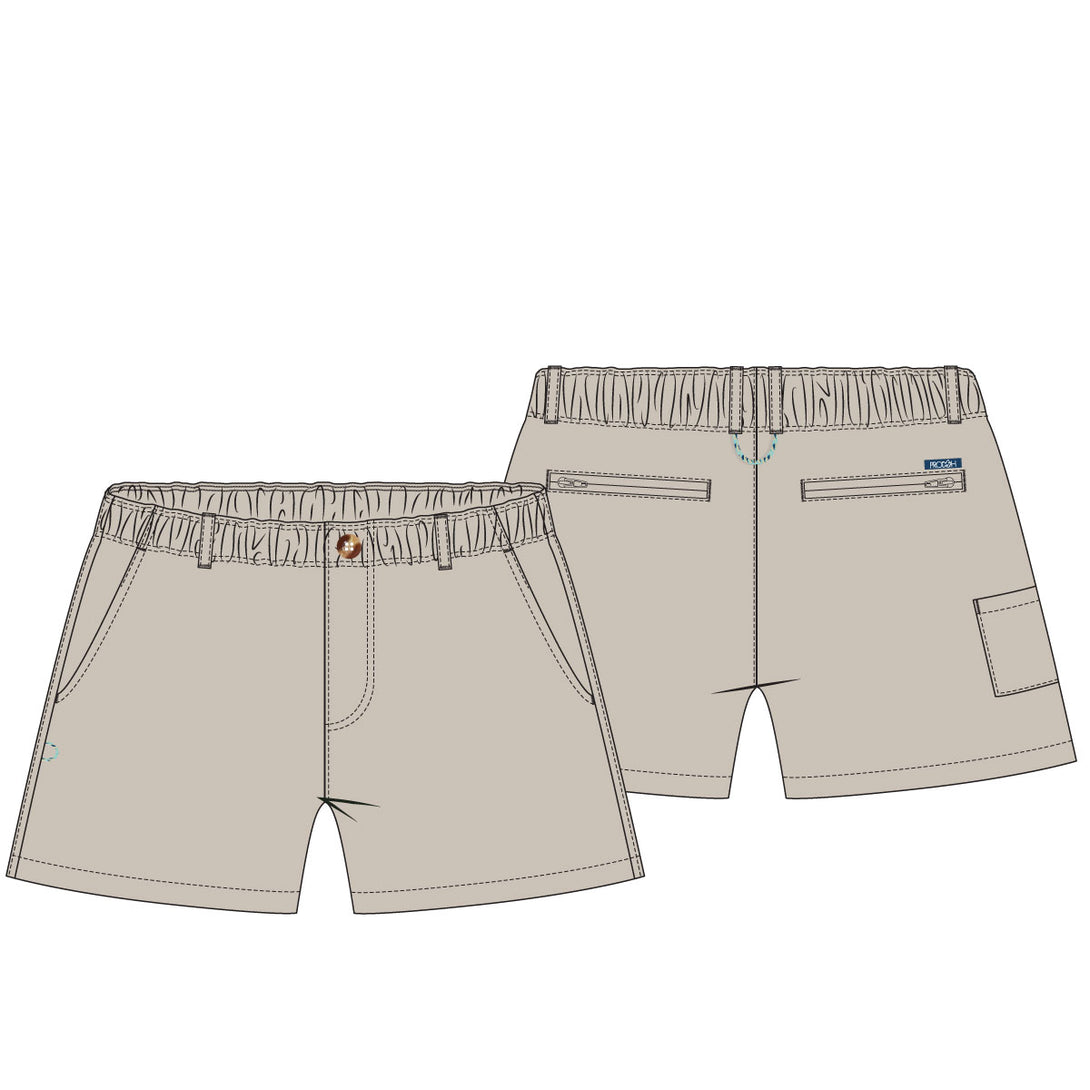 Boys' Outrigger Performance Short in Ancient Scroll PRE-ORDER