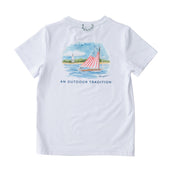 Kids' Pro Performance Fishing Tee in Bright White PRE-ORDER