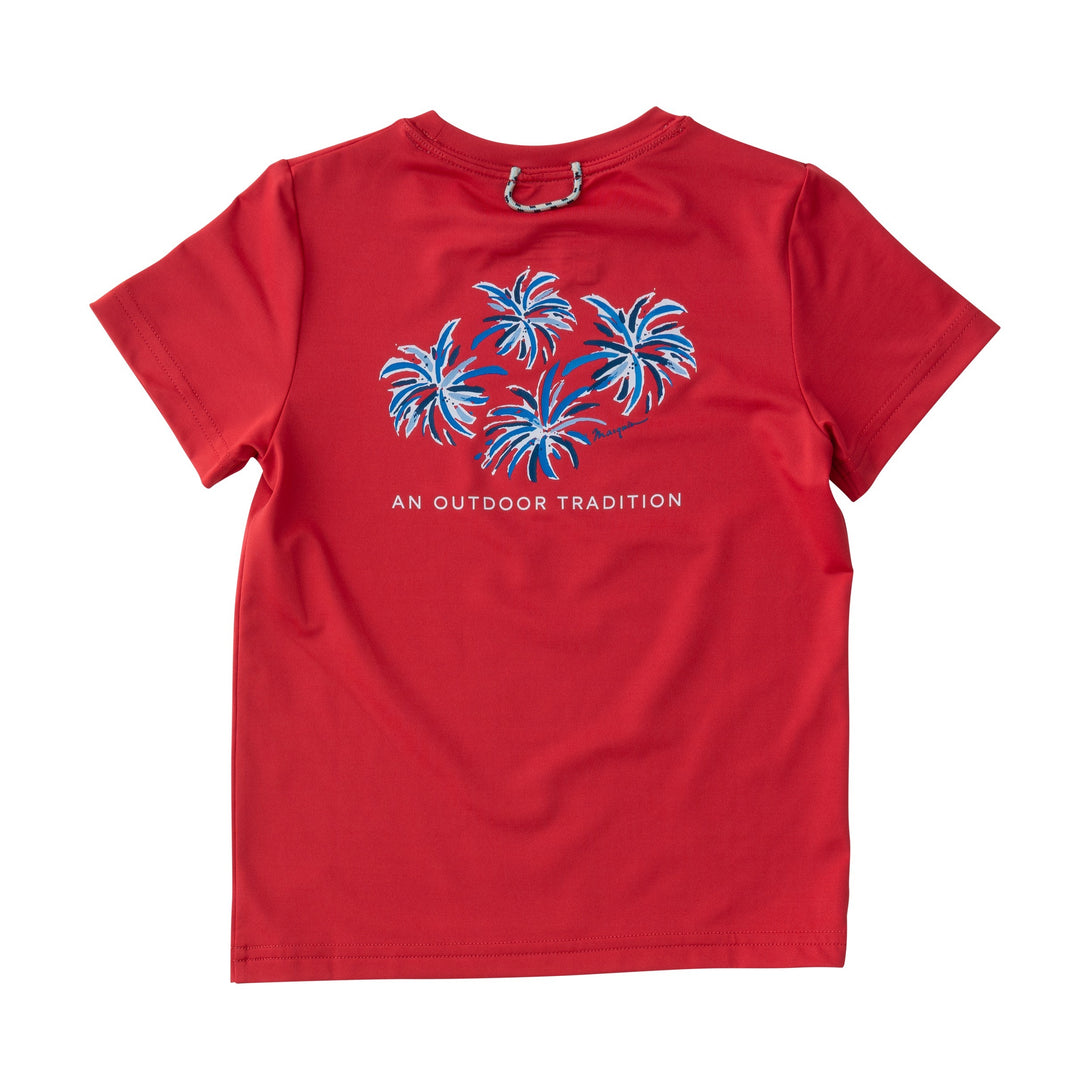 Kids' Pro Performance Fishing Tee in Watermelon