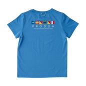 Kids' Pro Performance Fishing Tee in Marina Blue Flag PRE-ORDER