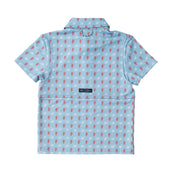 Boys' Pro Performance Polo in Crab and Lobster PRE-ORDER