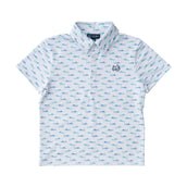 Boys' Pro Performance Polo in Fish PRE-ORDER