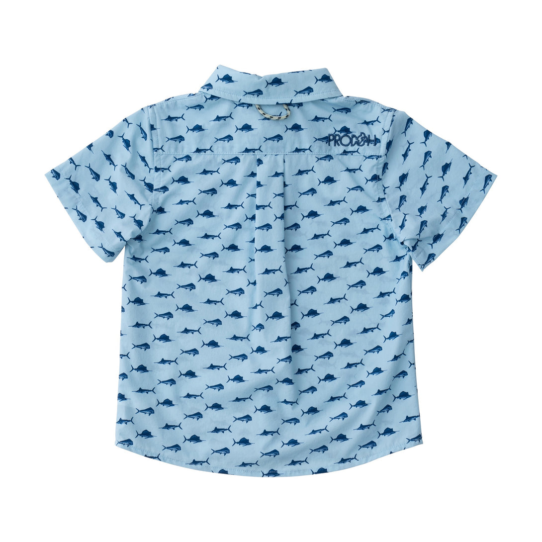 Boys' Short Sleeve Fishing Shirt in Fish PRE-ORDER