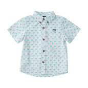 Boys' Short Sleeve Fishing Shirt in Palm