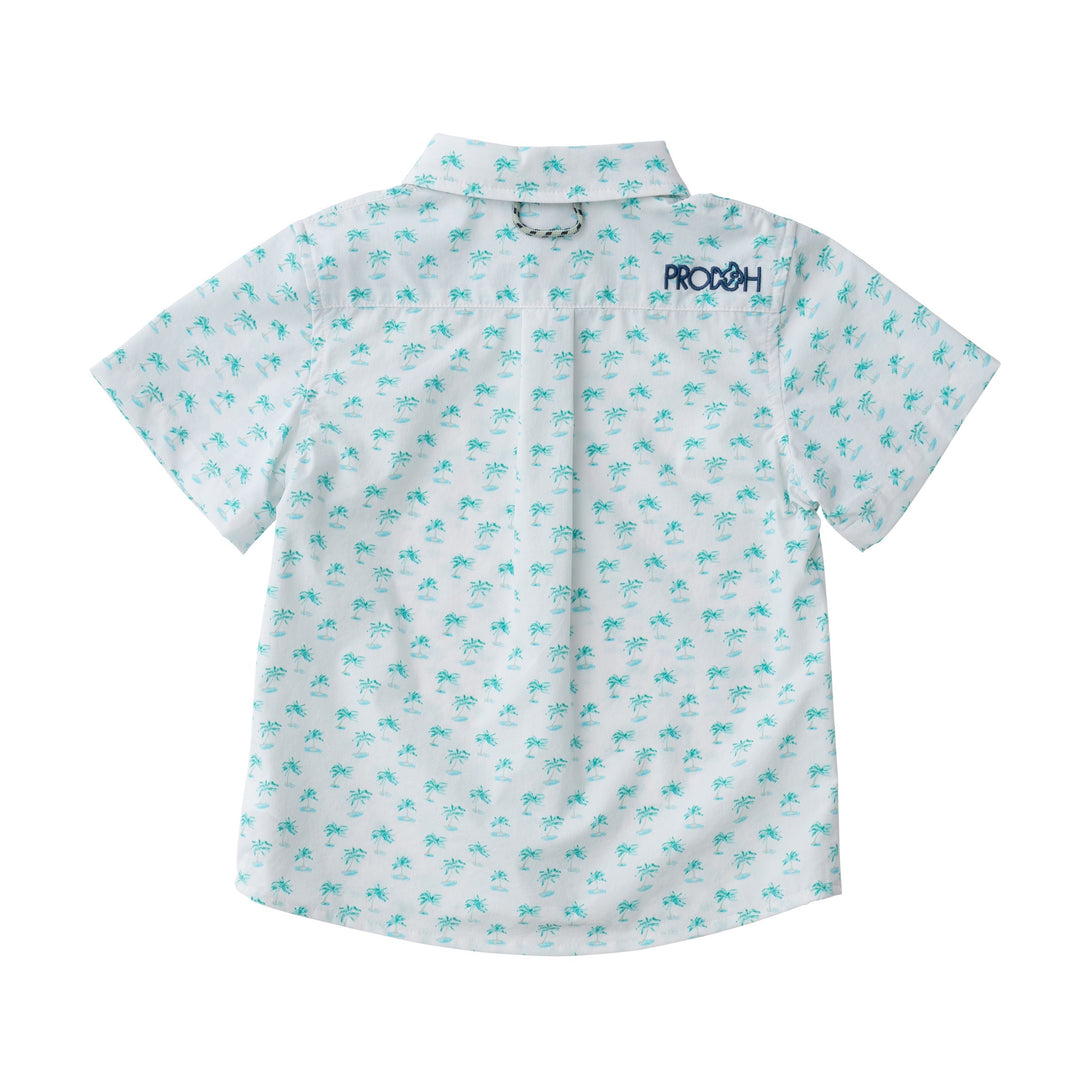 Boys' Short Sleeve Fishing Shirt in Palm PRE-ORDER