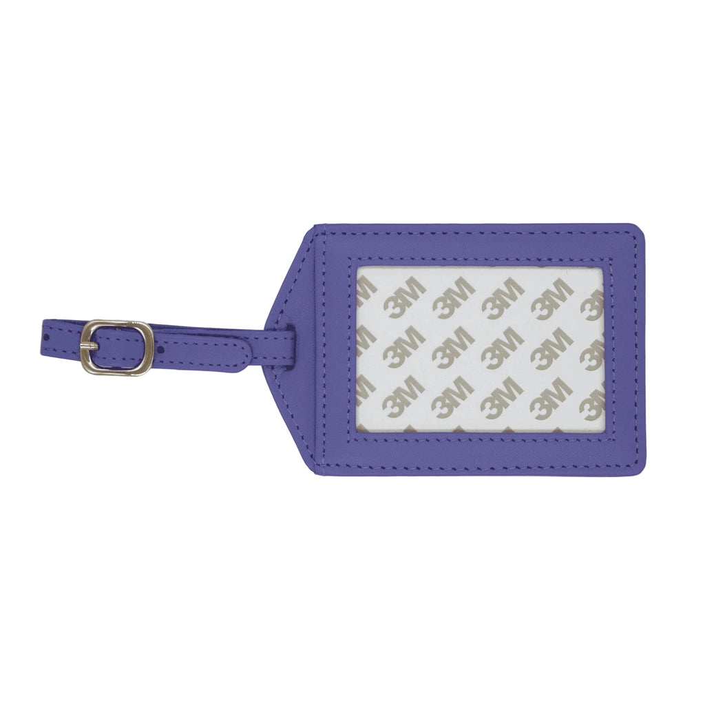 Leather Luggage Tag Lavendar