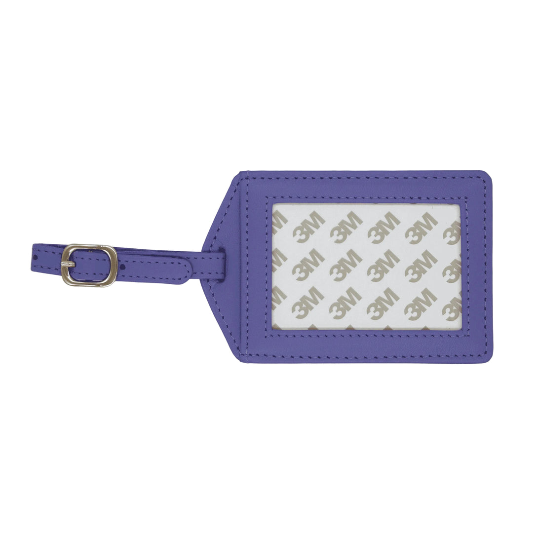Leather Luggage Tag Lavendar