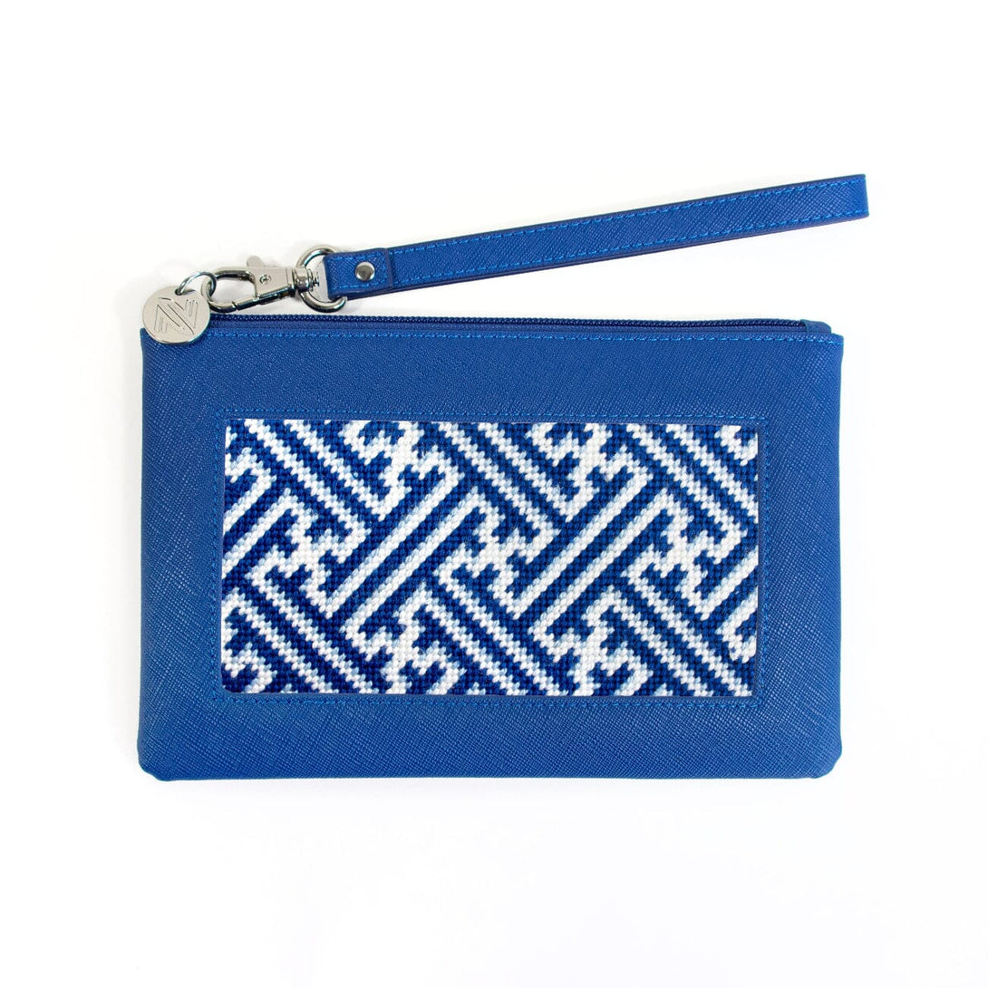 Leather Pouch - Blue
