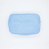 Cosmetic Bag Light Blue Canvas