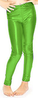 Shimmer Leggings in Lime Green