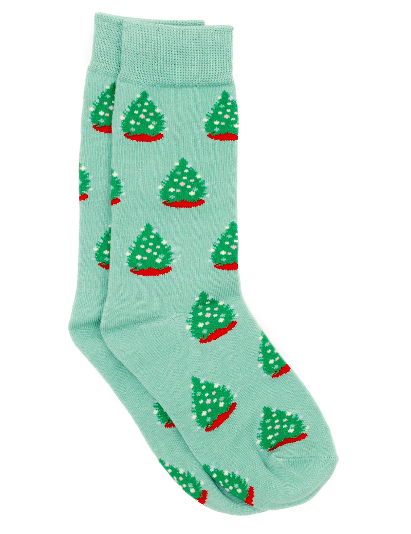 Boys Lucky Duck Sock - Christmas Tree