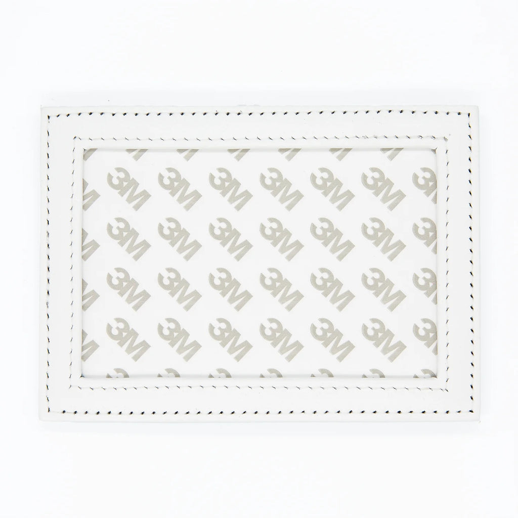 Leather Mini Sign White