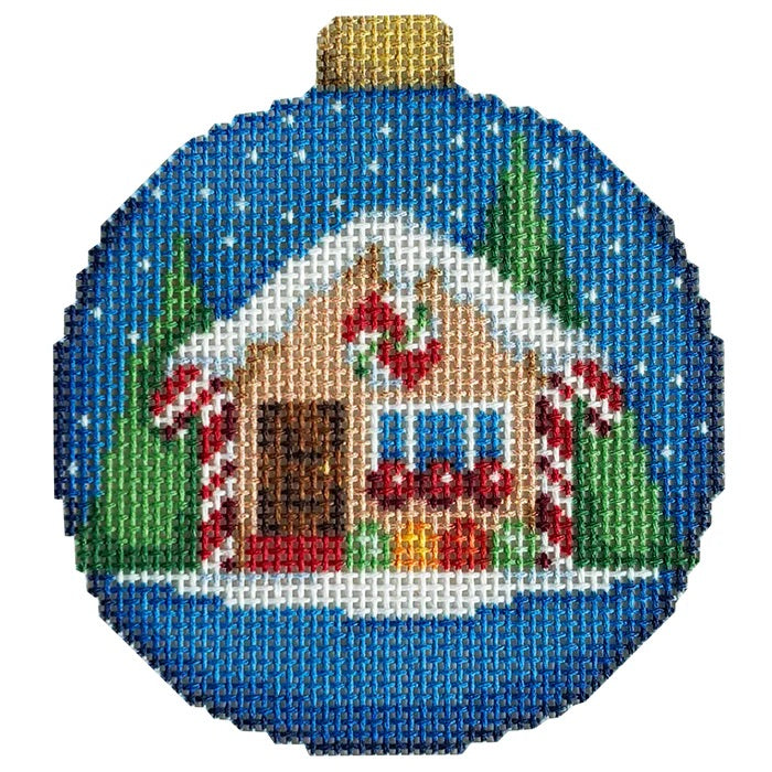 Gingerbread House Ball Ornament