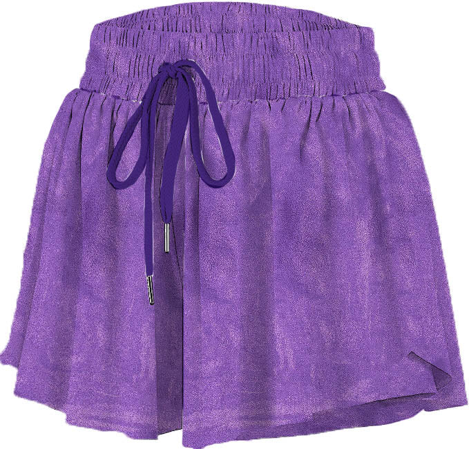 Shimmer Butterfly Short in Purple