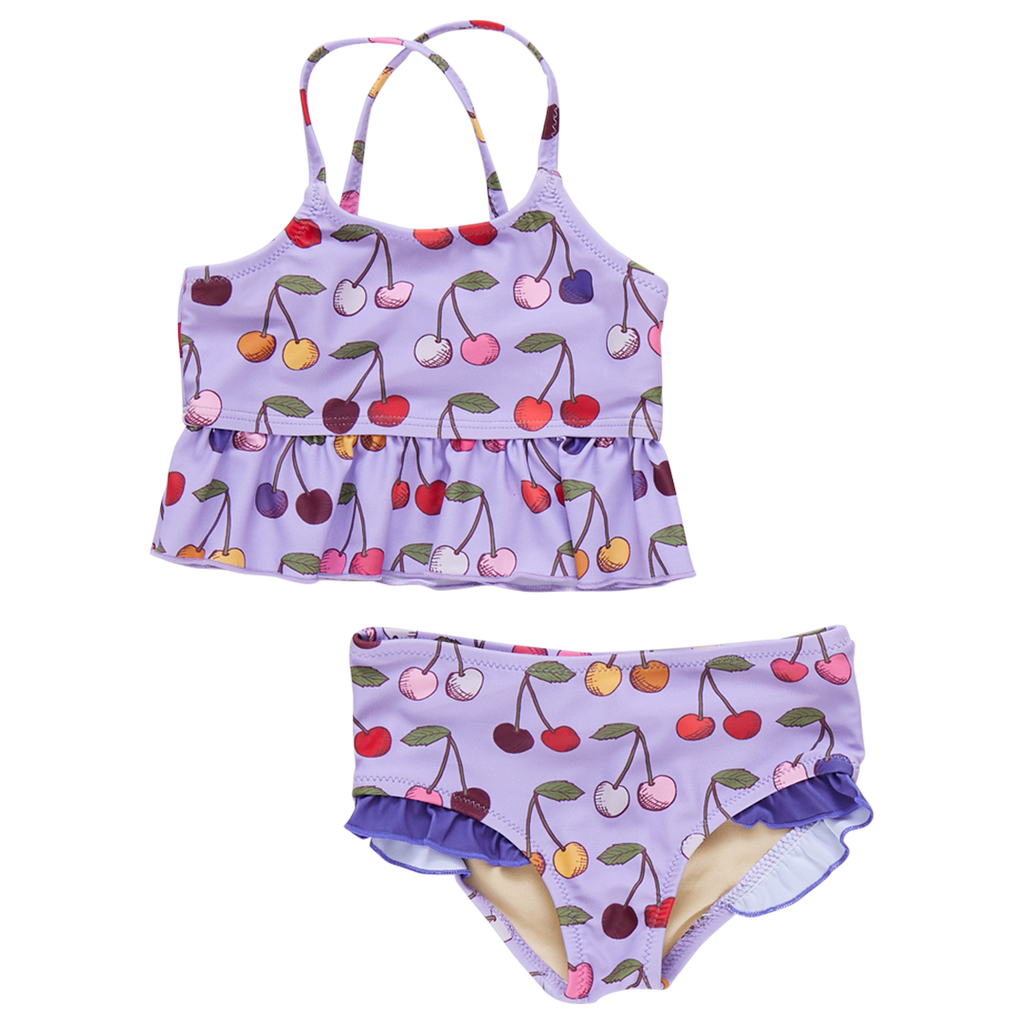 Girls Joy Tankini - Lavender Cherry