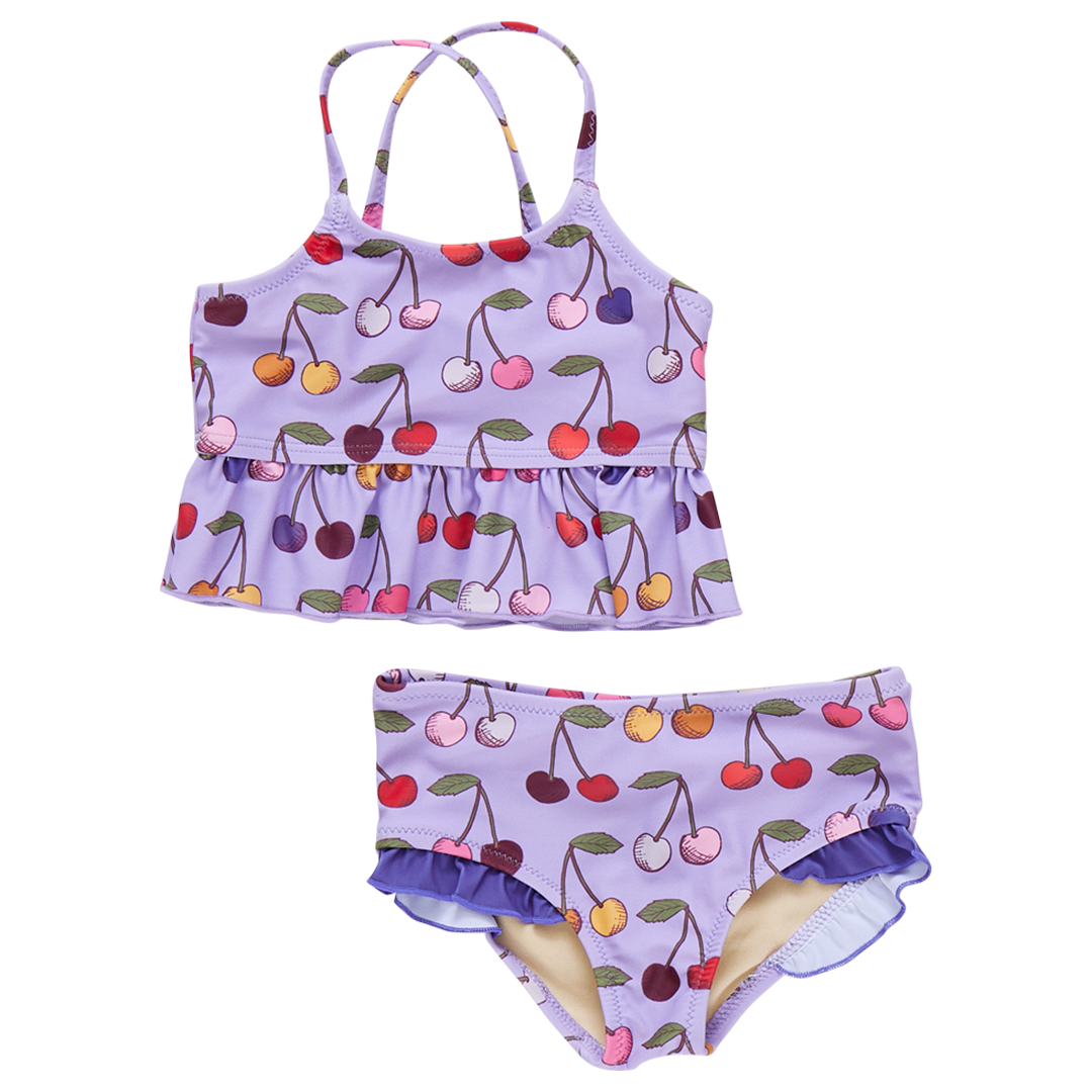 Girls Joy Tankini - Lavender Cherry