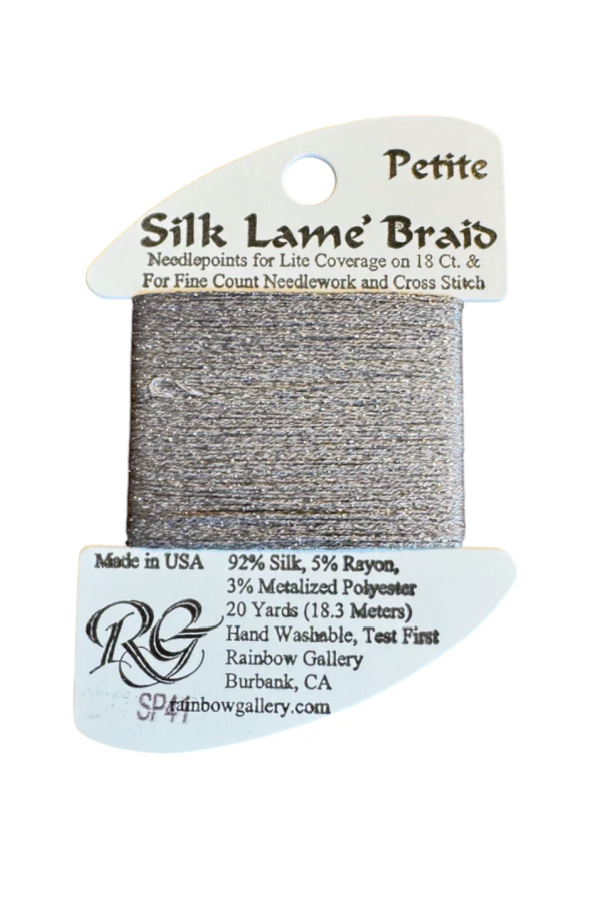 Silk Lame' Braid Petite SP41 Pewter
