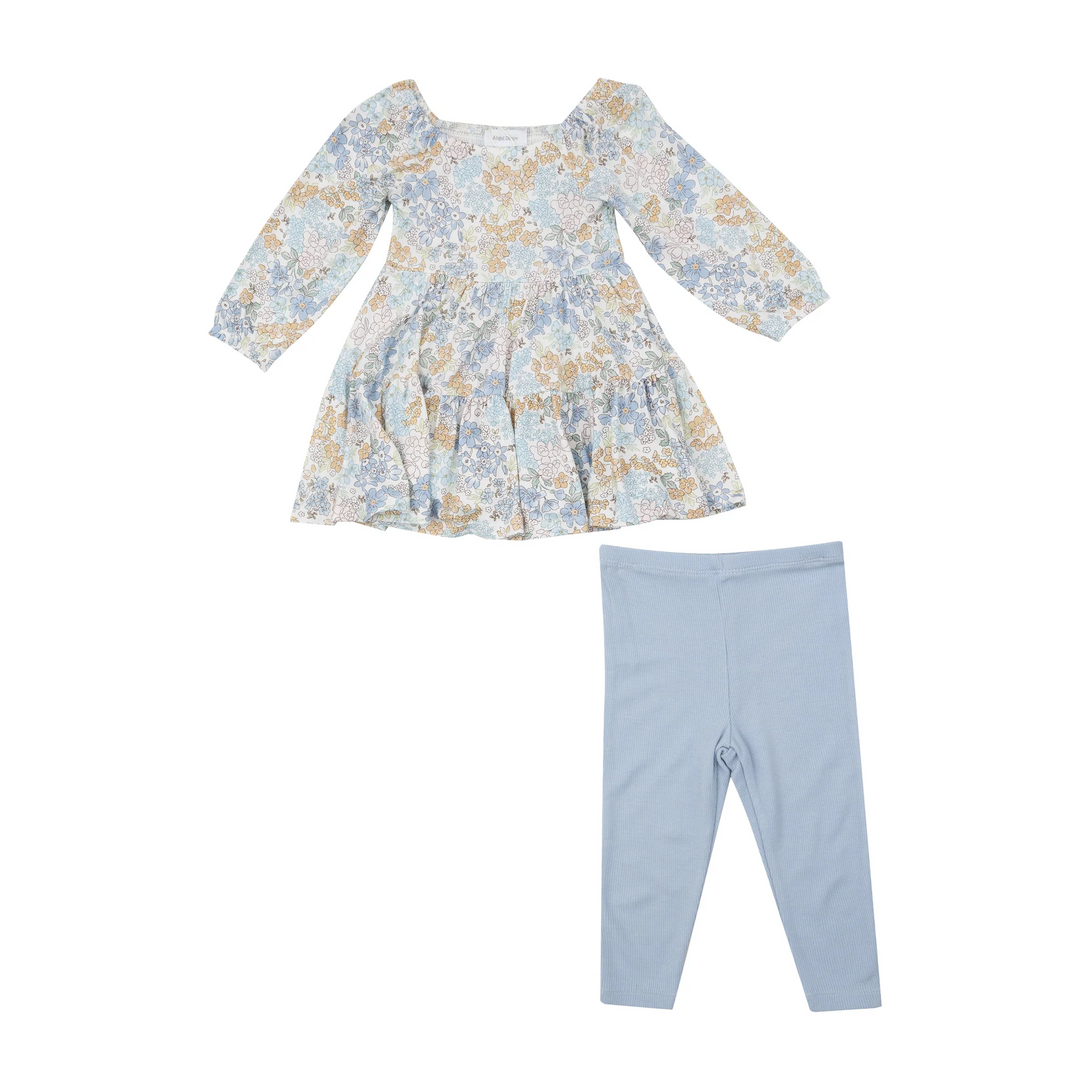 Edith's Floral Dress and Legging Set