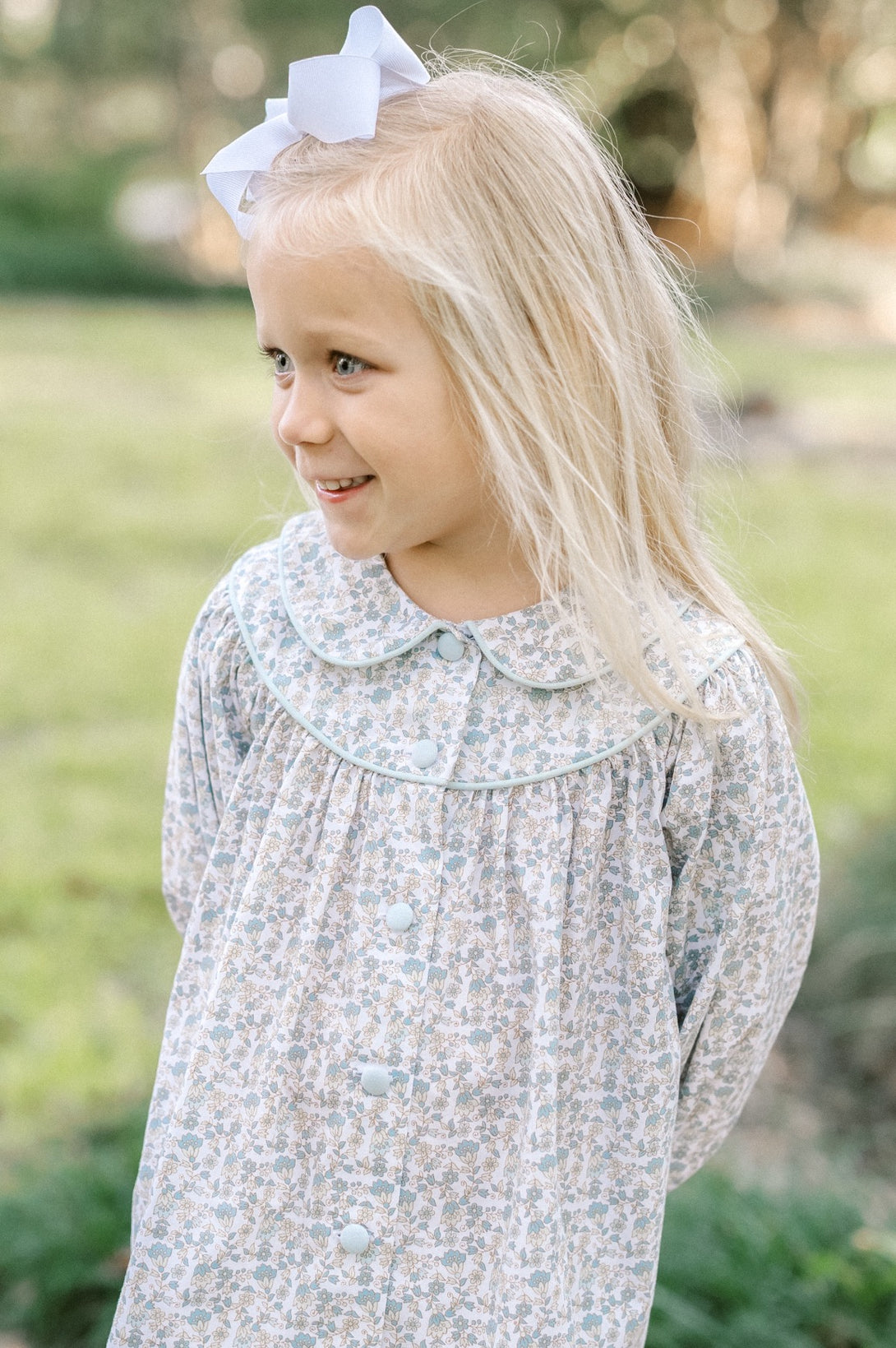 Collette Dress Long Sleeve in Whispering Floral Blooms