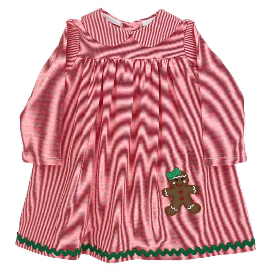 Jolly Gingerbread Knit Dress with Collar PRE-ORDER